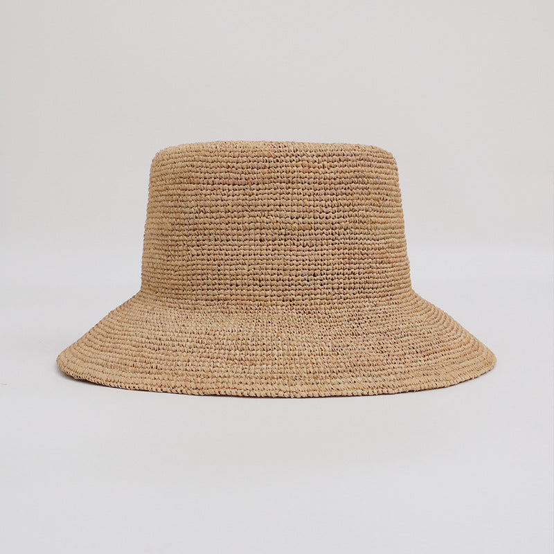 Hand-Crochet Raffia Bucket Hat