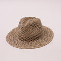 Open-Weave Fedora Straw Hat