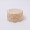 Handwoven Flat-Crown Straw Pork Pie Hat