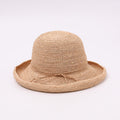 Western Panama Fedora Straw Hat with Leather Chain Band